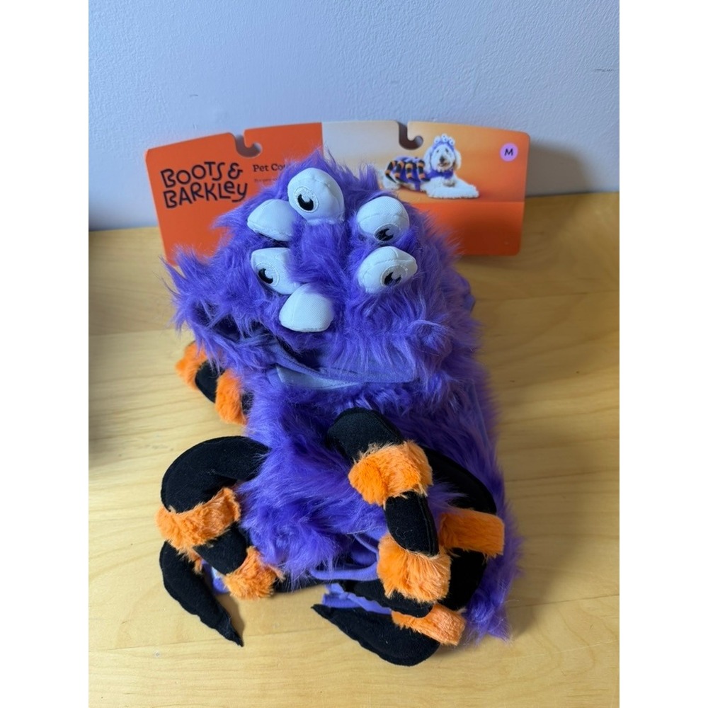 Boots & Barkley Purple Monster Pet Costume Medium 2-Piece Halloween Dog Outfit